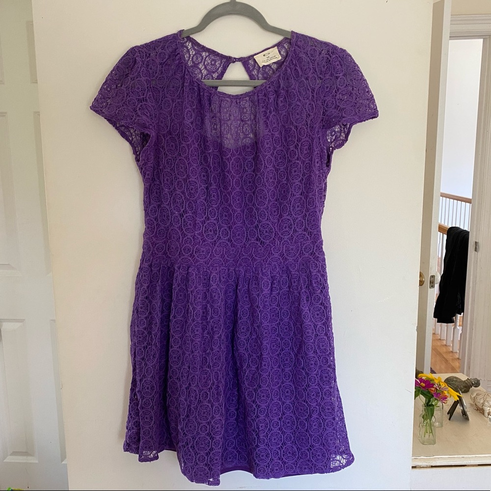 Purple Lace Babydoll Dress from Urban Outfitters - Picture 1 of 5